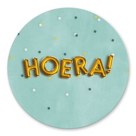 Confetti en ballon Hoera Jongen